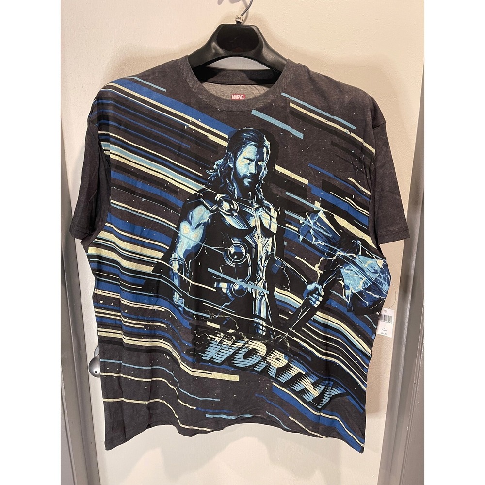 Marvel Thor Mens T-Shirt Size XL (Gray)